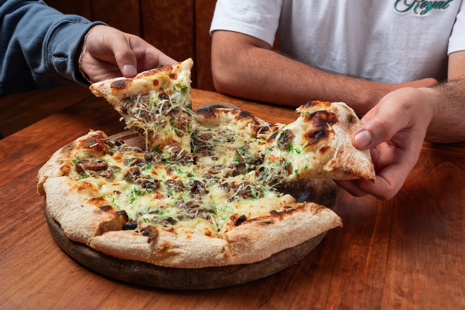 Pizza trufada